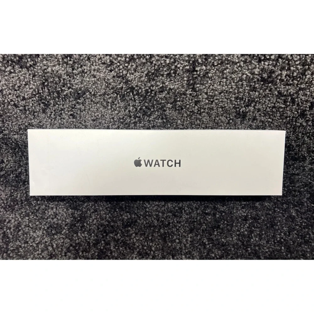 BOX ONLY Apple Watch SE 44mm Space Gray‎ Aluminum Case Black Sport Band Cellular